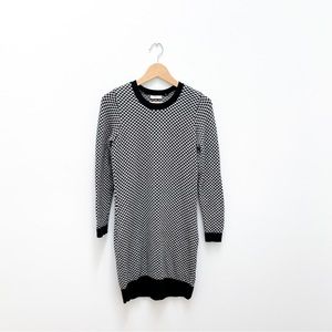 Joie Black & White Sweater Dress